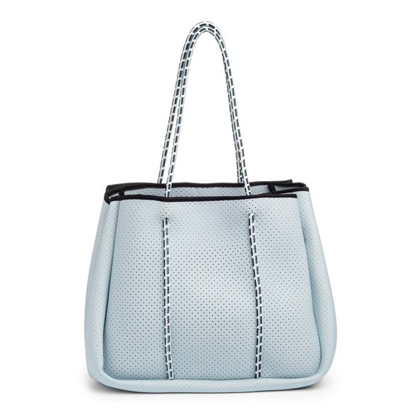 Annabel Ingall Handbags - Annabel Ingall blue laser cut neoprene tote bag